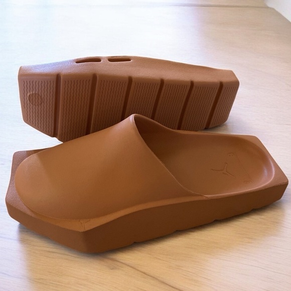 Women’s Jordan Platform Hex Mule Amber Brown New in Box Women’s 11 Men Size 10 - Picture 1 of 10